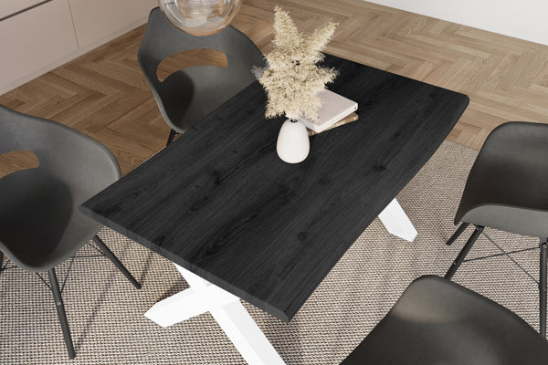 #holzgrau-optik #120x80 #x-gestellweiß