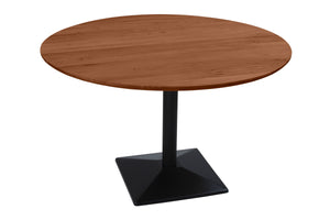 #akazienussbaumfarben #120x120 #säulen-gestelleckigschwarz