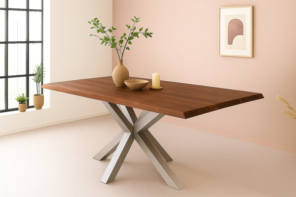 #nussbaumfarben #260x110 #spider-gestellsilber