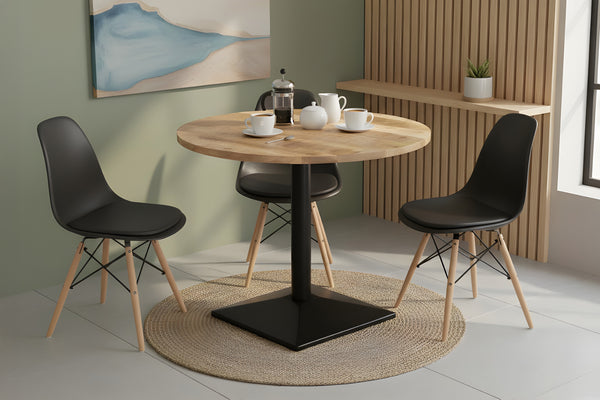 #80x80 #mangonaturfarben #säulen-gestelleckigschwarz