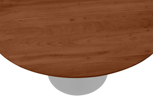 #akazienussbaumfarben #120x120 #säulen-gestellrundsilber