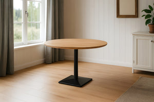 #akazienaturfarben #110x110 #säulen-gestelleckigschwarz