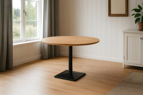 #akazienaturfarben #110x110 #säulen-gestelleckigschwarz