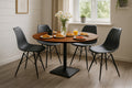 #akazienussbaumfarben #110x110 #säulen-gestelleckigschwarz