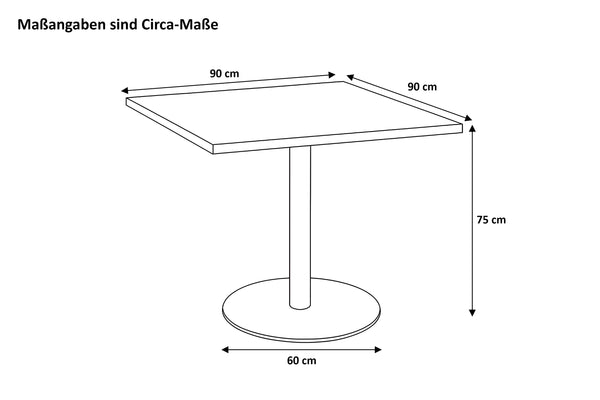 #90x90 #säulen-gestellrundschwarz