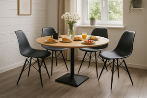 #akazienaturfarben #110x110 #säulen-gestelleckigschwarz