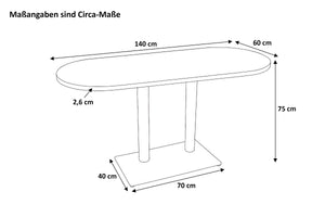 #140x60 #säulen-gestellschwarz