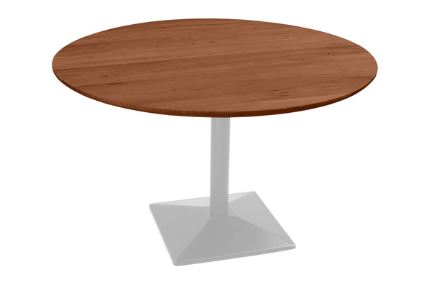 #akazienussbaumfarben #110x110 #säulen-gestelleckigsilber