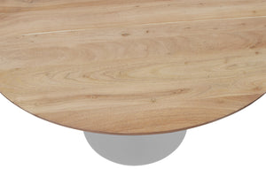 #akazienaturfarben #110x110 #säulen-gestellrundsilber