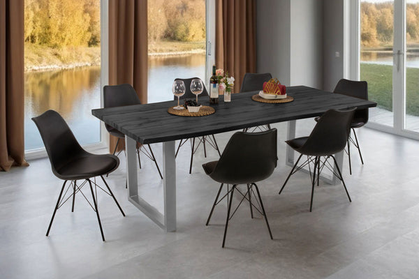 #holzgraufarben-optik #240x100 #u-gestellsilber