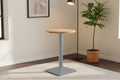 #50x50 #akazienaturfarben #säulen-gestelleckigsilber