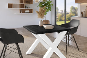 #holzgrau-optik #80x80 #x-gestellweiß