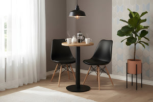 #60x60 #mangonaturfarben #säulen-gestellrundschwarz