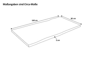 #160x85 #akazienaturfarben #85cm