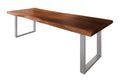 #akazienussbaumfarben #240x100 #spider-gestellsilber