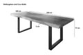 #akazienussbaumfarben #240x100 #spider-gestellsilber