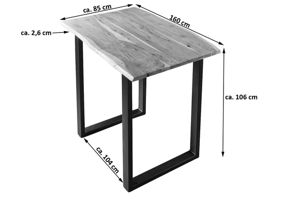 #naturfarben #160x85 #u-gestellschwarz