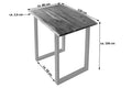 #nussbaumfarben #120x80 #u-gestellsilber