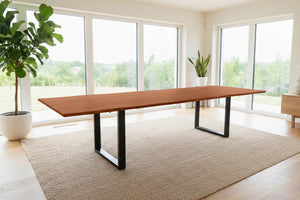 #nussbaumfarben #220(320)x100 #u-gestellschwarz