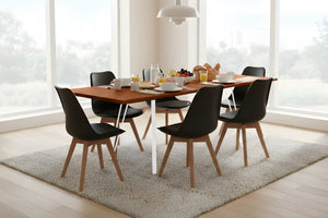 #nussbaumfarben #160(260)x90 #vierfuß-gestellweiß