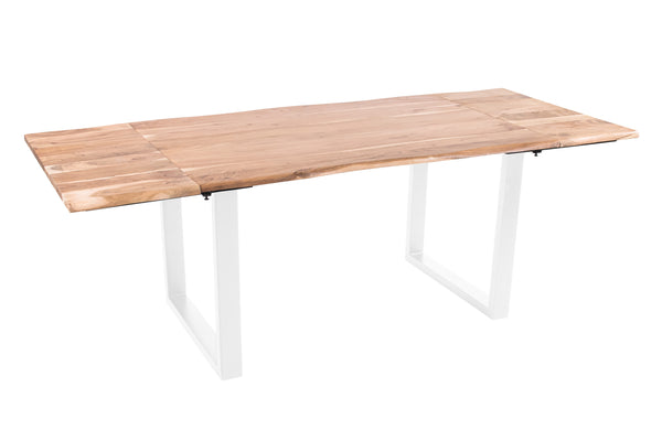 #naturfarben #160(260)x90 #u-gestellweiß