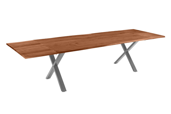 #nussbaumfarben #220(320)x100 #x-gestellsilber
