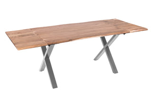 #naturfarben #120(200)x90 #x-gestellsilber