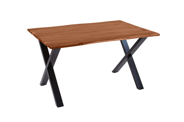 #nussbaumfarben #120(200)x90 #x-gestellschwarz