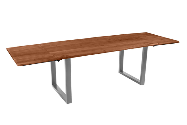 #nussbaumfarben #180(280)x90 #u-gestellsilber