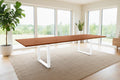 #nussbaumfarben #220(320)x100 #u-gestellweiß