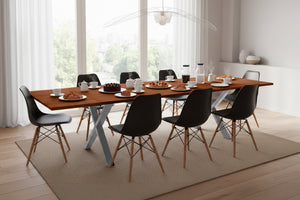 #nussbaumfarben #200(300)x100 #x-gestellsilber