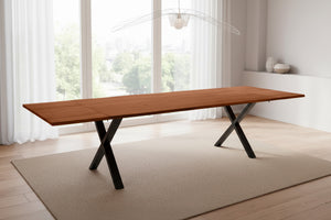 #nussbaumfarben #220(320)x100 #x-gestellschwarz
