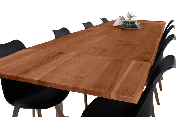 #nussbaumfarben #200(300)x100 #u-gestellsilber