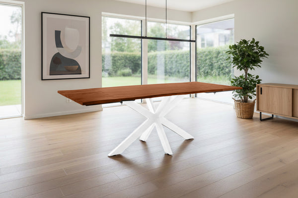 #nussbaumfarben #140(220)x90 #spider-gestellweiß