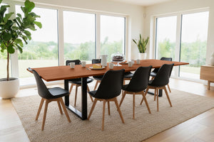 #nussbaumfarben #220(320)x100 #u-gestellschwarz