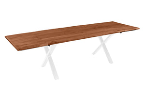 #nussbaumfarben #180(280)x90 #x-gestellweiß