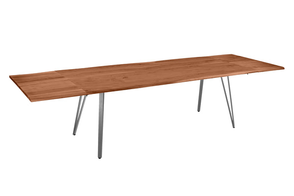 #nussbaumfarben #220(320)x100 #vierfuß-gestellsilber