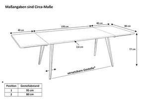 #naturfarben #120(200)x90 #vierfuß-gestellschwarz