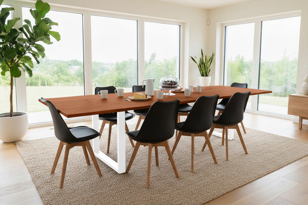 #nussbaumfarben #220(320)x100 #u-gestellweiß