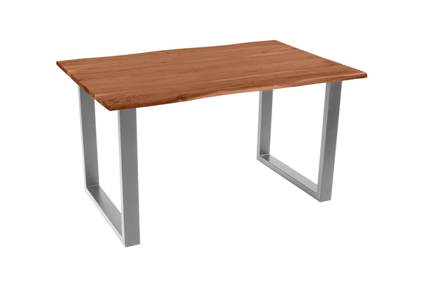 #nussbaumfarben #140(220)x90 #u-gestellsilber