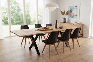 #naturfarben #180(280)x90 #x-gestellschwarz