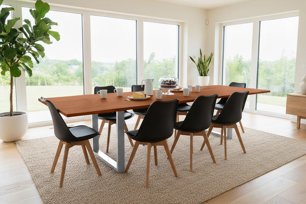 #nussbaumfarben #220(320)x100 #u-gestellsilber