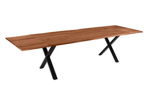 #nussbaumfarben #200(300)x100 #x-gestellschwarz