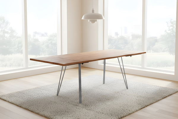 #naturfarben #120(200)x90 #vierfuß-gestellsilber