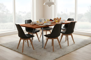#nussbaumfarben #140(220)x90 #vierfuß-gestellsilber