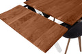 #nussbaumfarben #180(280)x90 #x-gestellweiß