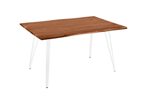 #nussbaumfarben #140(220)x90 #vierfuß-gestellweiß