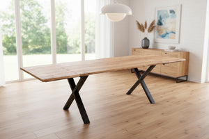 #naturfarben #180(280)x90 #x-gestellschwarz