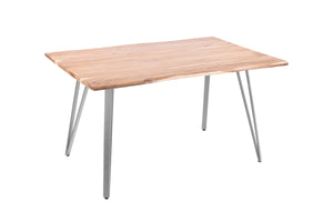 #naturfarben #120(200)x90 #vierfuß-gestellsilber