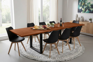 #nussbaumfarben #180(280)x90 #u-gestellschwarz